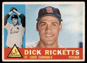 1960 Topps Dick Ricketts  VG+ St. Louis Cardinals #236