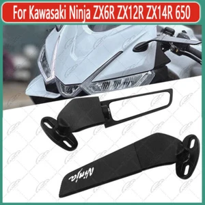 Motorcycle Rearview Mirror Fixed Wing For Kawasaki Ninja ZX6R ZX12R ZX14R 650 - Imagen 1 de 5