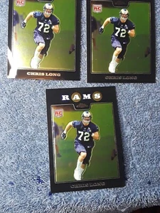 Chris Long * 2008 Topps Chrome * Rookie Card * St. Louis Rams * #TC236 Lot of 3 - Bild 1 von 2