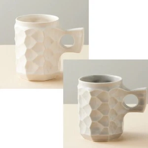 BLUE BOTTLE COFFEE Gin Cup Ceramic Coffee Glaze Matte White and Gray JAPAN NEW - Picture 1 of 22