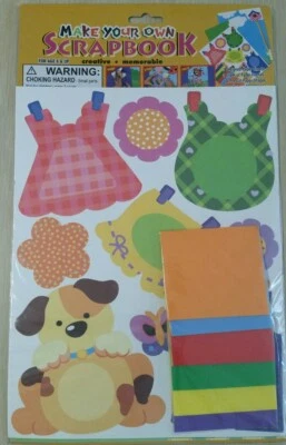  Make Your Own Scrapbook Stickers  Kids Craft School Scrapbooking Design Kit NOS - Image 1 of 2