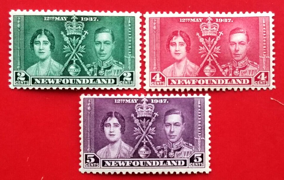 Canada Newfoundland #230-232 Coronation - Omnibus Issue MH - Image 1 of 1