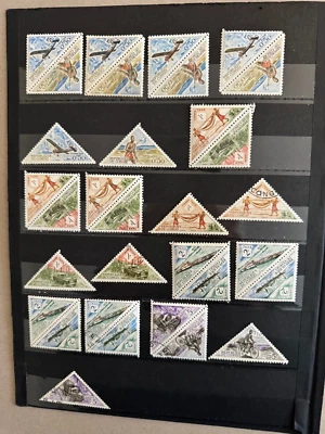 People's Republic of Congo group of 32 stamps loose Scott Cat J34/J43 1961 dups - Image 1 of 2