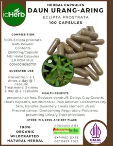 [idHerb] CAPSULES URANG ARING ECLIPTA PROSTRATA L. NATURAL ORGANIC HERBAL HERBS - Picture 1 of 3