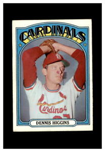 1972 TOPPS #278 DENNIS HIGGINS ST. LOUIS CARDINALS