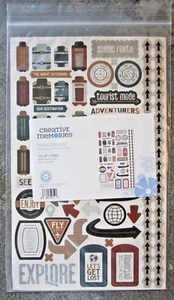 Creative Memories WANDERLUST Accessory Stickers -1 sheet (12"x7.5") -Travel - Picture 1 of 1