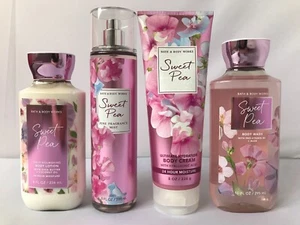 Bath & Body Works SWEET PEA Hyaluronic Acid Cream Lotion Mist Body Wash U PICK - Picture 1 of 10