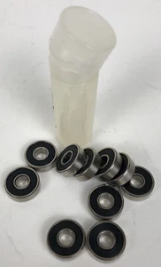 S608RS 8x22x7mm Stainless (10) Miniature Steel Ball Bearings Double Rubber Side - Picture 1 of 13