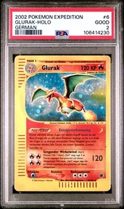 Pokemon Glurak 6/1645 Holo Expedition PSA 2 Good low Pop - Bild 1 von 2