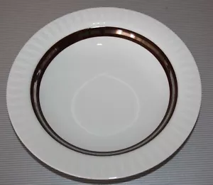 Thomas Lanzette Suppenteller m. platin-braunem Randdekor - Bild 1 von 4