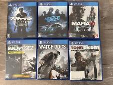 Playstation4 PS4 Game software Lot 6 Tomb Raider Definitive Edition Watch Dogs
