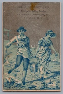 1800s Victorian Trade Card Bacon, Stickney & Co. Albany, New York Jack & Jill - Picture 1 of 2