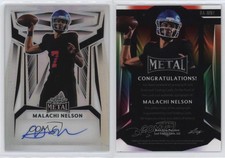 2023 Leaf Metal Silver Prismatic /10 Malachi Nelson #BA-MN1 Auto