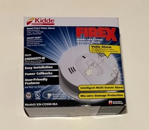 Kidde 21006377 Hardwired Carbon Monoxide & Smoke Alarm VOICE New NIB box damaged - Picture 1 of 2