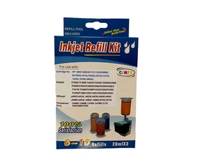 Kit de caja de recarga de cartucho de tinta de color para cartucho HP 60/61/62/63/64/65/XL - Imagen 1 de 4