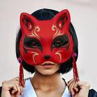 Half Face Cat Masks Face Cover Halloween Fox Masks Animal Cosplay for Club Mardi