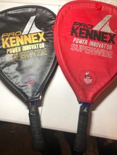 2 Vintage Pro Kennex Power Innovator Superwide Olympic Training Center & Covers