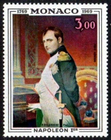 Monaco 1969 Art, Painting of Napoleon Bonaparte, UNM / MNH Cover