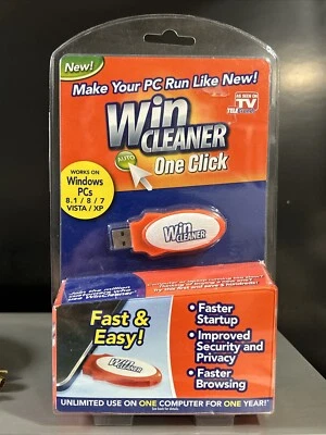 Win Cleaner One Click Unopened; Windows PC 8.1/8/7/Vista/XP - Image 1 of 2