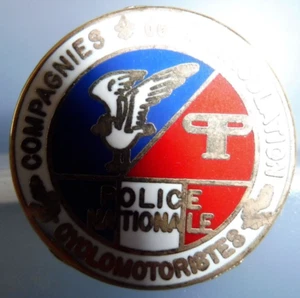 PIN'S PINS EPINGLETTE EMAIL COMPAGNIES CIRCULATION CYCLOMOTORISTES POLICE NATION - Imagen 1 de 1