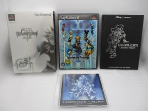 PS2 KINGDOM HEARTS Platinum Ltd. & 2 Final Mix w/ Figure CD Book Japan import KH - Picture 1 of 14