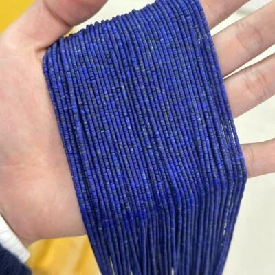 Cuentas espaciadoras Heishi tubo pequeño afgano natural de 1 mm para hacer joyas Foto 1 de 4