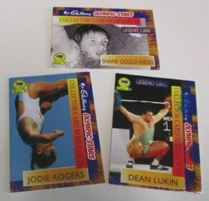 Cadbury - 3 x Olympic Star Cards - Shane Gould, Jodie Rogers & Dean Lukin - 1996 - Picture 1 of 8