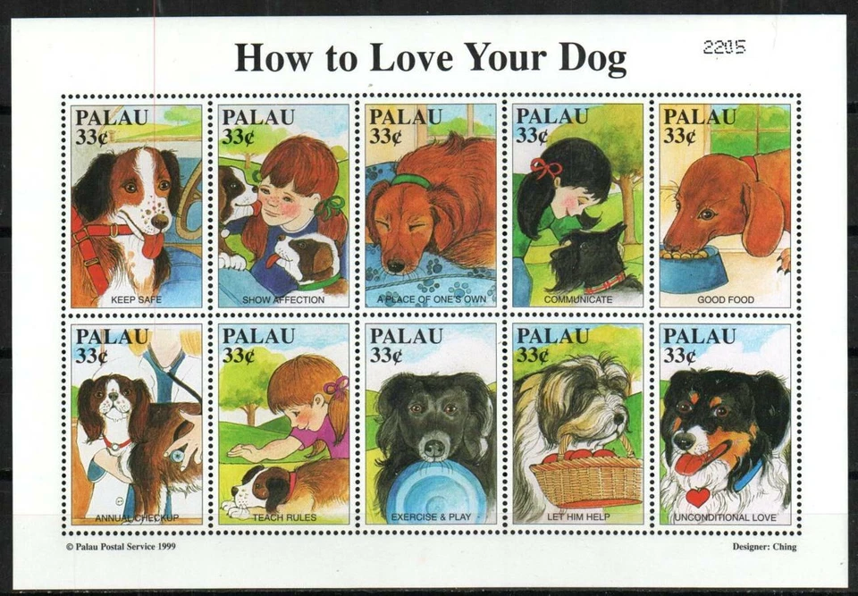 Palau Stamp 530  - How to Love your dog - Imagem 1 de 1
