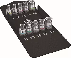 Wera 8790 HMC HF 1 Zyklop Socket Set 1/2" Drive Metric 05004203001 - Picture 1 of 6