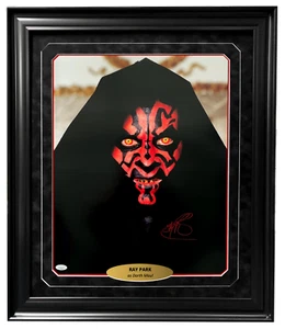 Ray Park Autographed Star Wars Darth Maul 16x20 Photo Framed JSA Signed Face - Picture 1 of 5