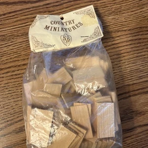 Vintage NEU Puppenhaus Holz Schindeln Country Miniaturen S.W. Basteln 31-41751 NOS - Bild 1 von 2