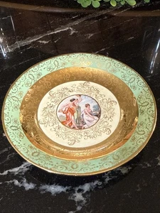 1 Le Mieux Porcelain Hand Decorated 24k SAUCERS 4 7/8” - Picture 1 of 4