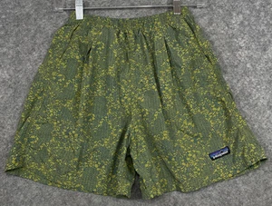 Vintage Patagonia Baggies Shorts Womens S Green Blue Printed Gorp Gorpcore 90s - Picture 1 of 15