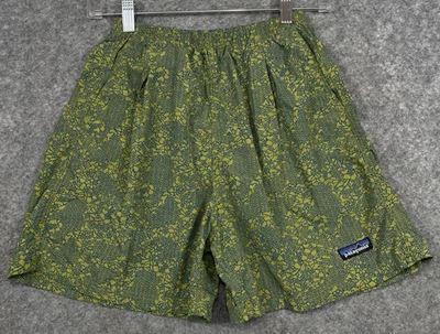 Vintage Patagonia Baggies Shorts Womens S Green Blue Printed Gorp Gorpcore 90s - Image 1 of 4