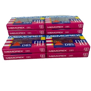 Memorex Type 1 Normal Bias DBS 90 Minute Audio Cassette Tapes Lot of 12 Sealed - Picture 1 of 6