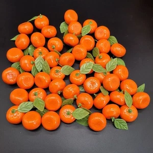 Vivid Foam Tangerine Decorations for Home and Office Display Pack of 10 - Picture 1 of 11