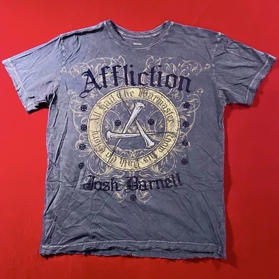 Camiseta Affliction Limited Signature Series Josh Barnett masculina tamanho médio - Imagem 1 de 3