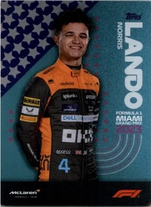 2023 Topps F1 Miami Grand Prix Lando Norris #6 Grand Prix Exclusive - Picture 1 of 2