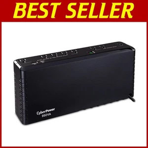 Slim Profile 950VA Standby UPS, Surge Protector, 8 Outlets - Picture 1 of 10