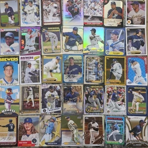 Mlb Milwaukee Brewers Card Lot Inserts, Serial Numbered, Gold, Mini, Foil, Stars - Picture 1 of 6