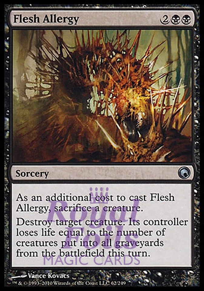 Flesh Allergy 2x FOIL SOM MTG Scars of Mirrodin Uncommon MINT black - Image 1 of 1