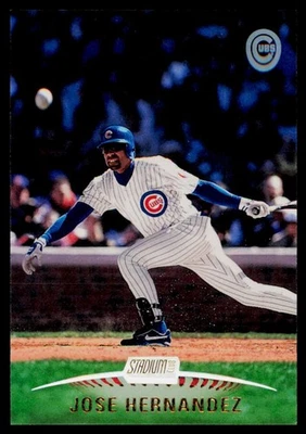 Tarjeta de béisbol 1999 Stadium Club #111 José Hernández Chicago Cubs Foto 1 de 2
