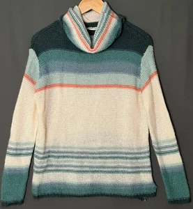 And The Why S/M Loose Knit Cowl Neck Coastal Sweater - Picture 1 of 8