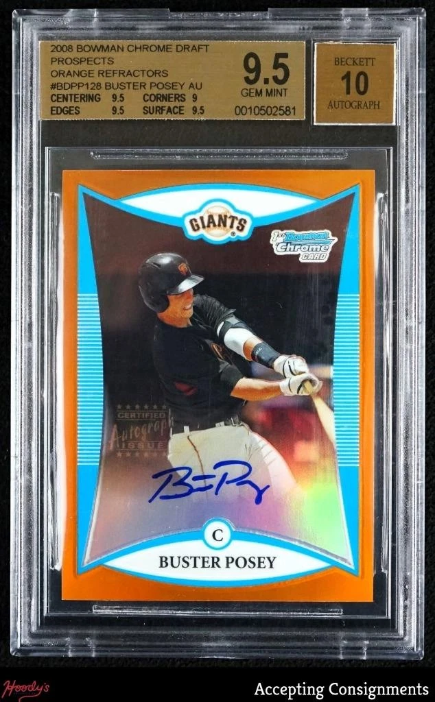 Topps Buster Posey Baseball Autographed Sports Trading Cards