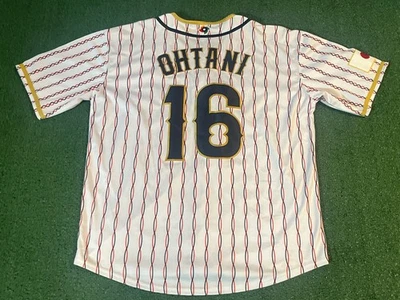 Shohei Ohtani 2023 Team Japan World Baseball Classic Jersey Pinstripe Size L - Image 1 of 4