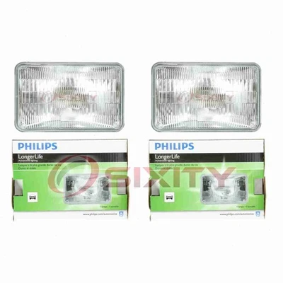 2 pc Philips High Beam Headlight Bulbs for Peugeot 504 604 1977-1984 jd - Image 1 of 4