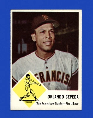 1963 Fleer Set-Break # 64 Orlando Cepeda NR-MINT *GMCARDS* - Image 1 of 2