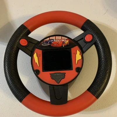 Disney Pixar Cars Racing Wheel LCD Videojuego Electrónico Sensor de Inclinación Funciona Foto 1 de 3