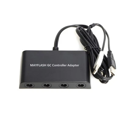 Adaptador Controlador Mayflash GameCube para Wii U, PC USB y Switch, 4 Puertos Foto 1 de 3