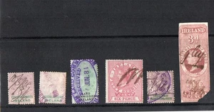 Stamps collection Fiscal & Revenue QV Queen Victoria IRELAND. 1880's. #023 - Picture 1 of 1